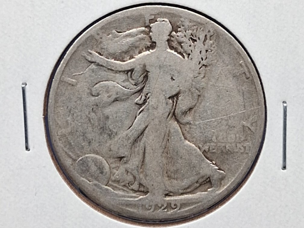 1929 D Walking Liberty Half Dollar Coin