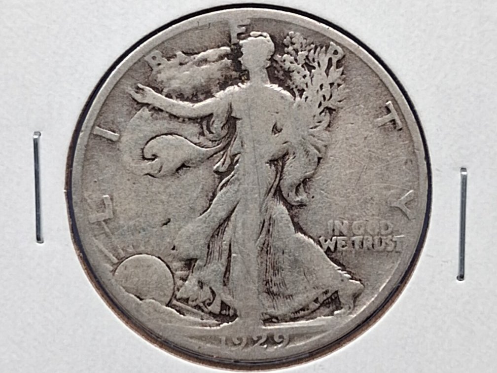1929 S Walking Liberty Half Dollar Coin