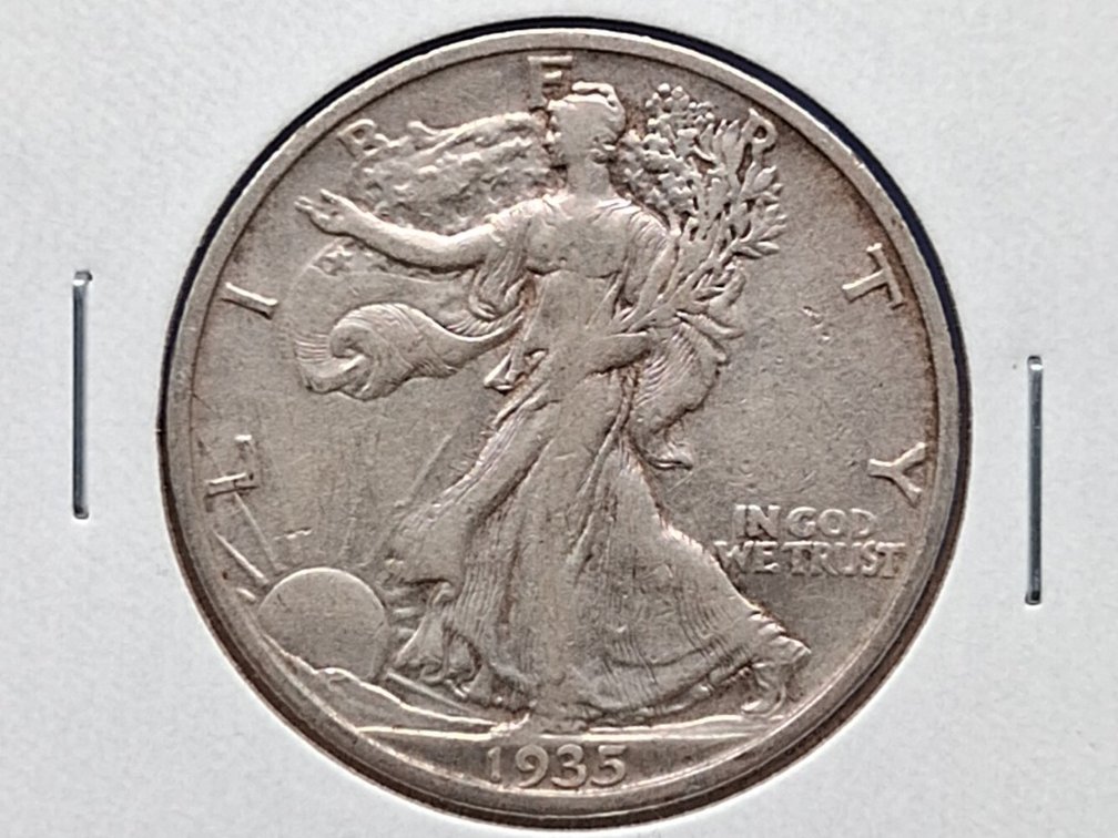 1935 S Walking Liberty Half Dollar Coin