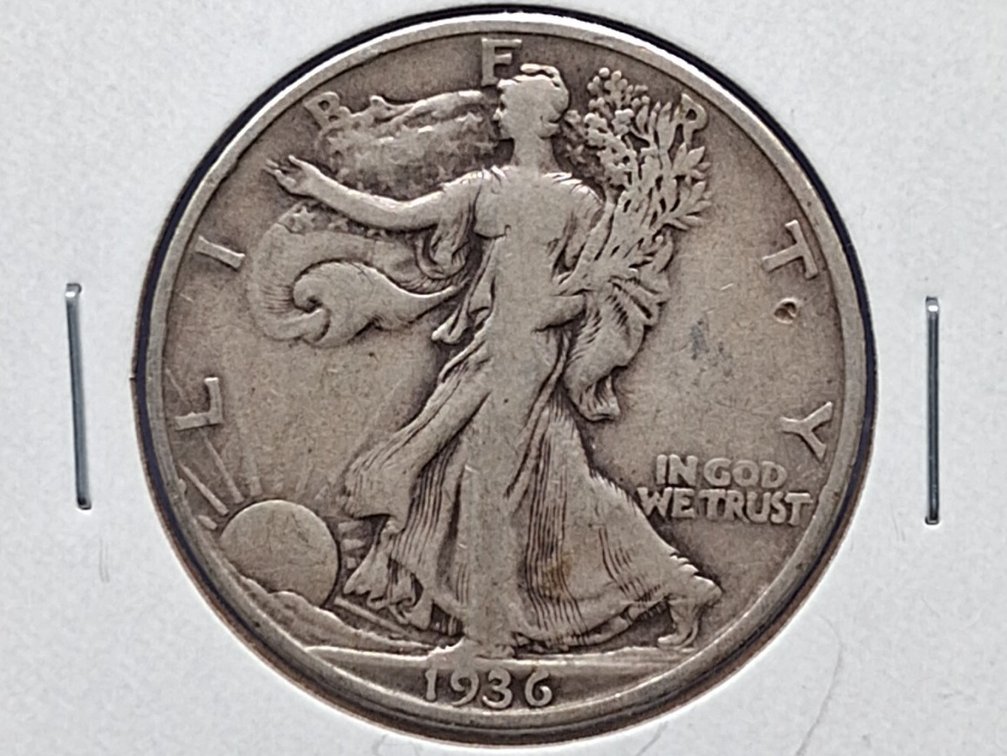 1936 D Walking Liberty Half Dollar Coin