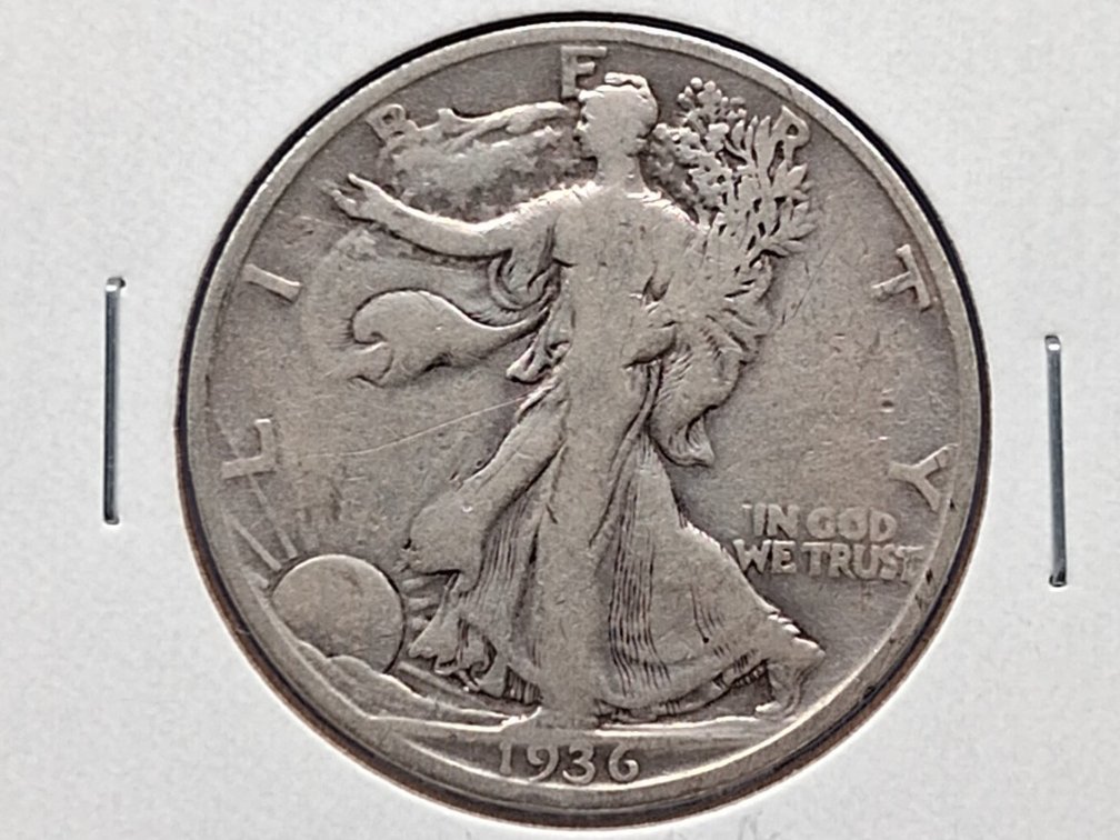 1936 S Walking Liberty Half Dollar Coin
