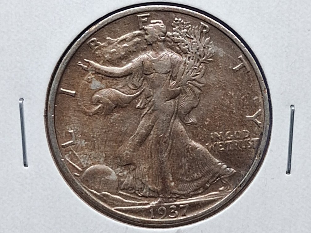 1937 S Walking Liberty Half Dollar Coin