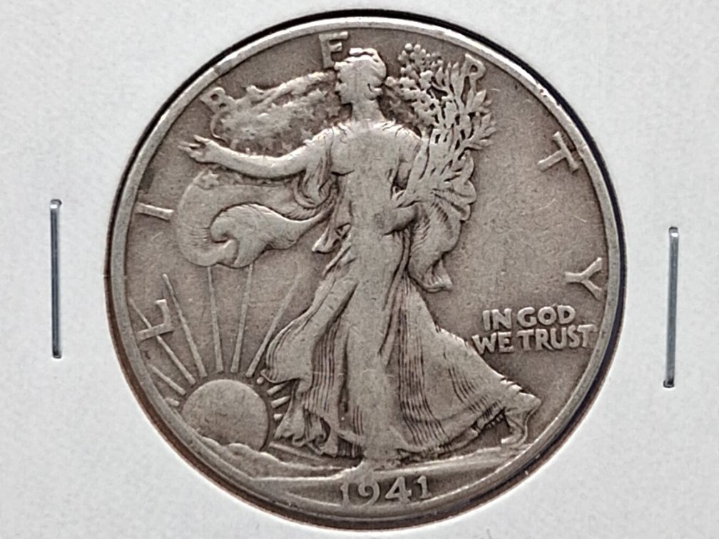1941 Walking Liberty Half Dollar Coin