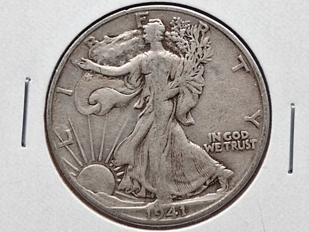 1941 D Walking Liberty Half Dollar Coin