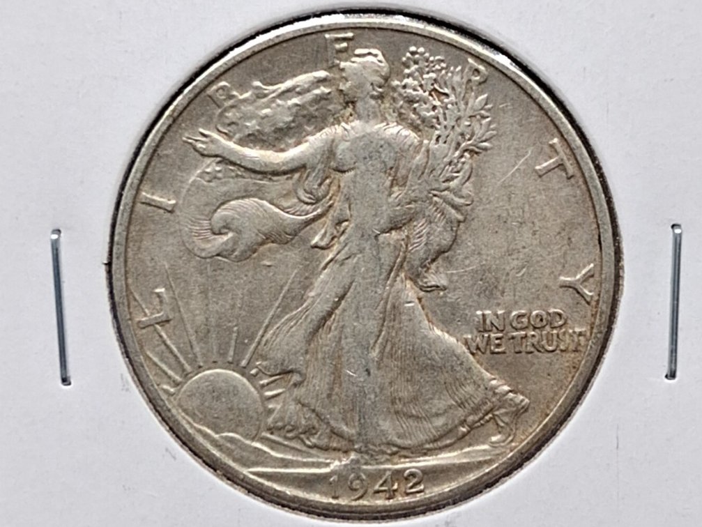 1942 D Walking Liberty Half Dollar Coin