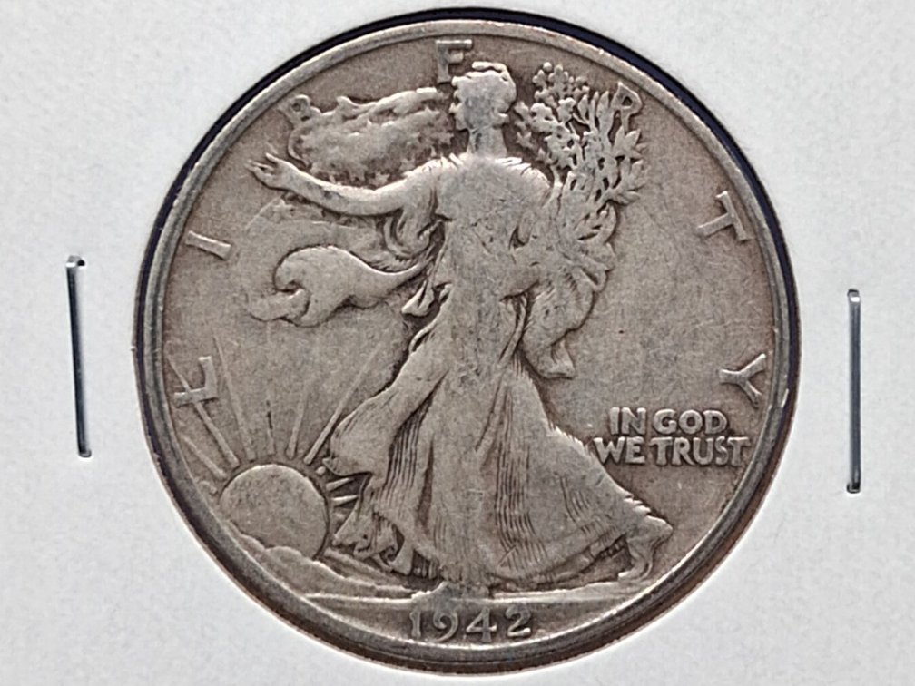 1942 S Walking Liberty Half Dollar Coin