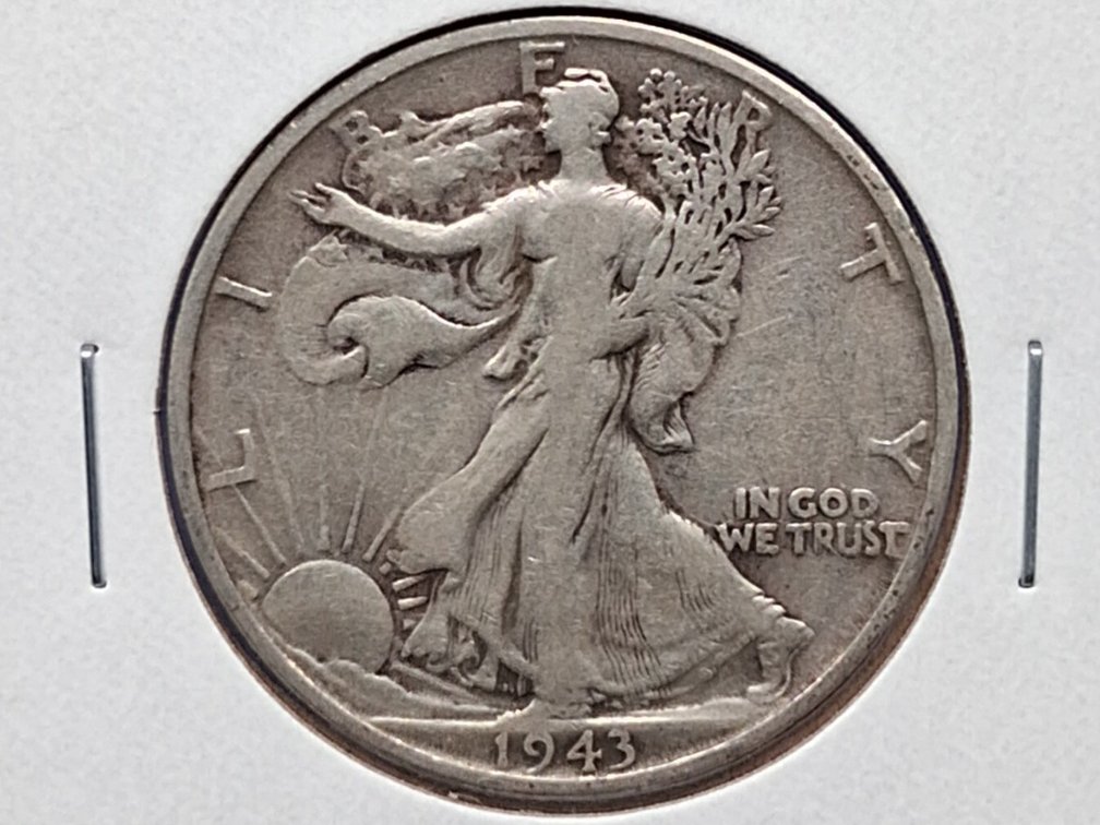 1943 S Walking Liberty Half Dollar Coin