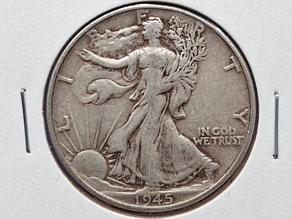 1945 Walking Liberty Half Dollar Coin