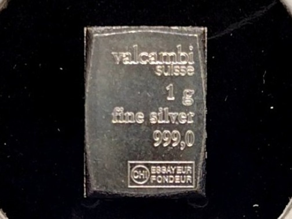 1 Gram .999 Silver Bar