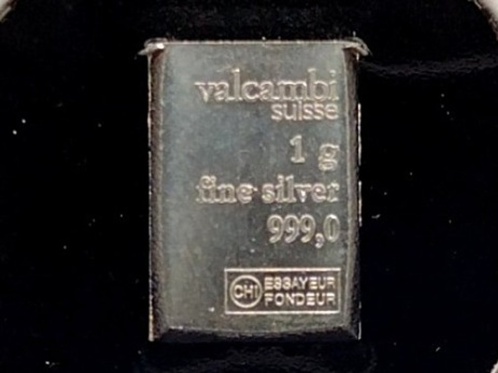 1 Gram .999 Silver Bar