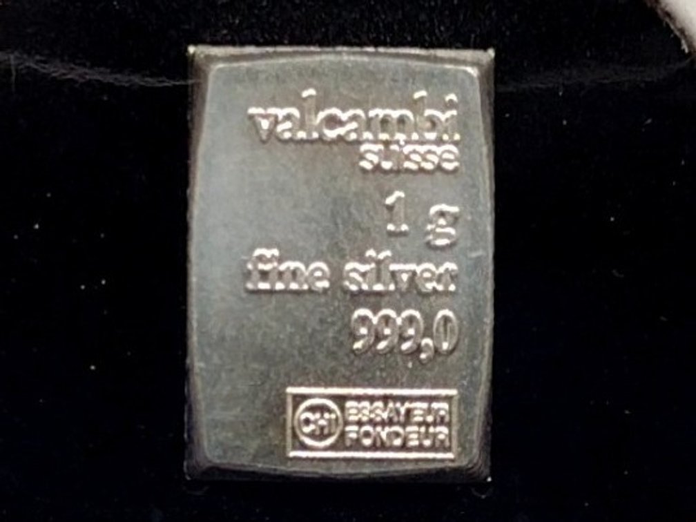 1 Gram .999 Silver Bar