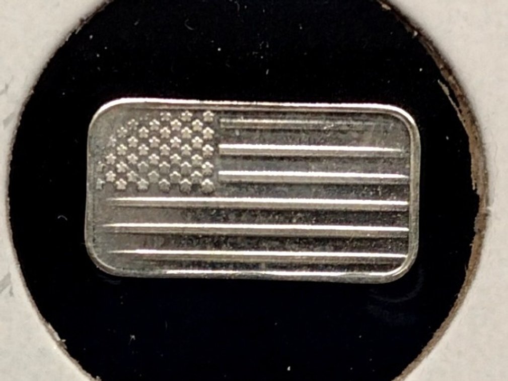 1 Gram .999 Silver Bar