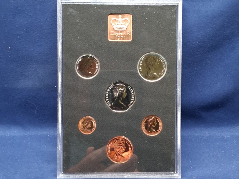 1971 Great Britain and Northland Ireland Coin Panel