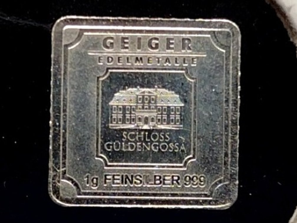 1 Gram .999 Silver Bar