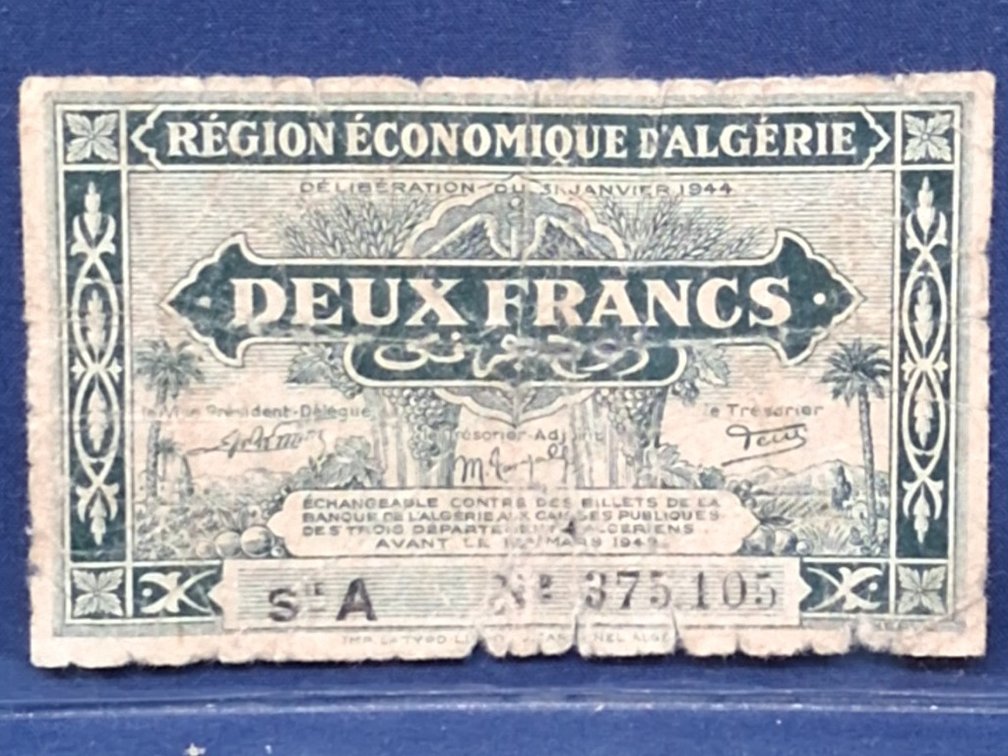 1944 Algeria 2 Francs