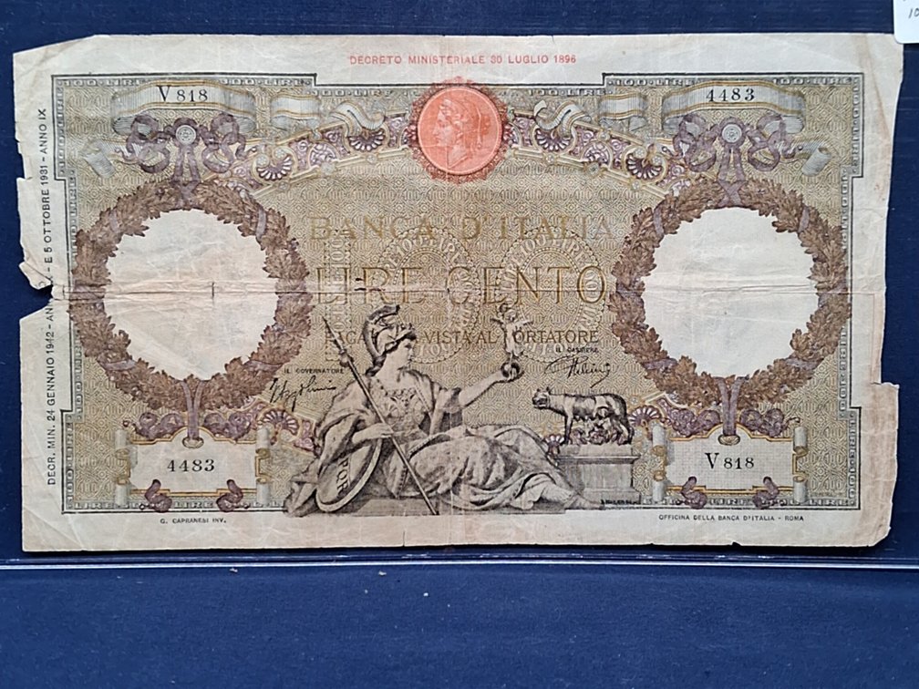 1942 Italy 100 Lire