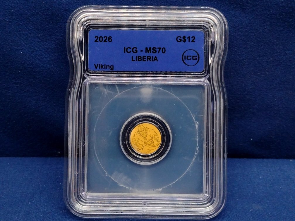 2026 ICG MS70 $12 Gold Liberia