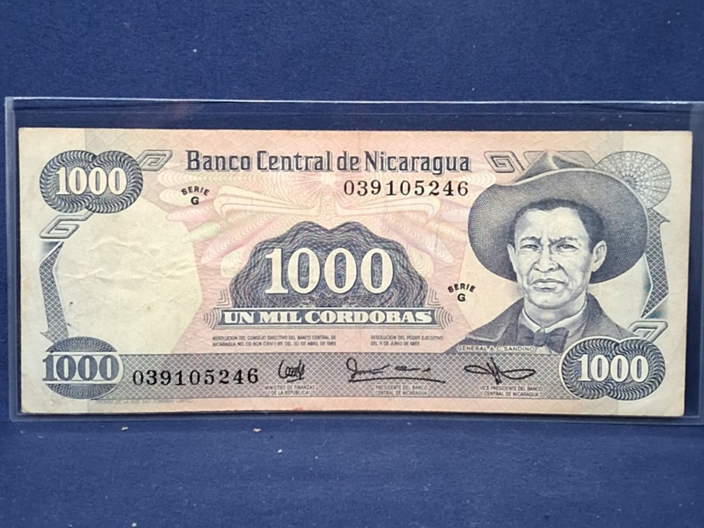 1985 Nicaragua 1000 Cordobas