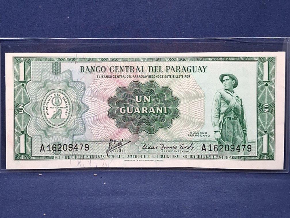 1952 Paraguay 1 Guarani