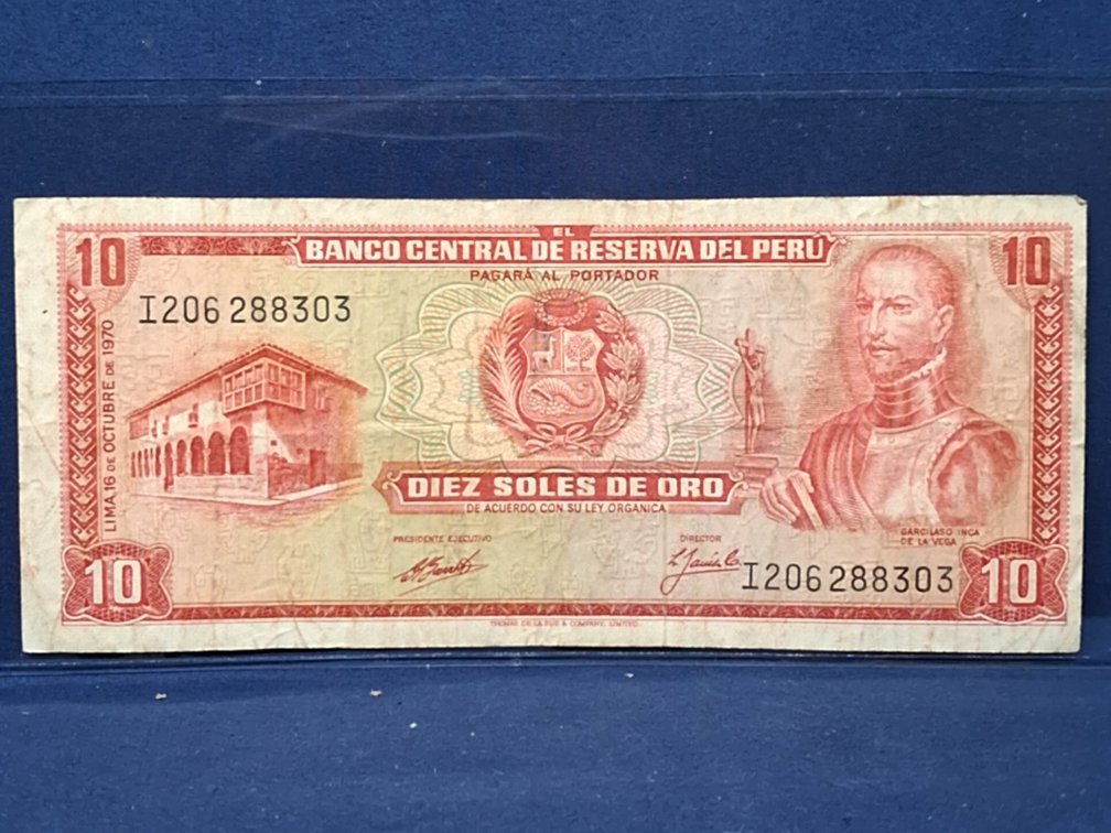 1970 Peru 10 Soles De Oro