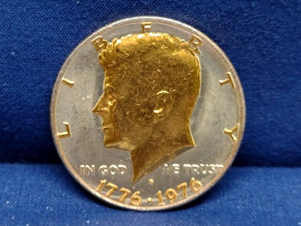 1976 D Enhanced Kennedy Half Dollar Coin