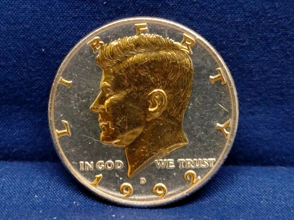 1992 D Enhanced Kennedy Half Dollar Coin
