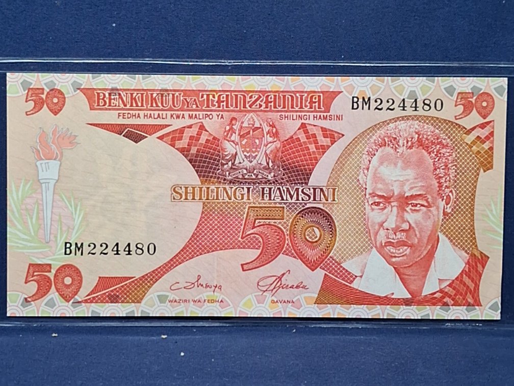 ND(1985-1986) Crisp UNC Tanzania 50 Shilingi