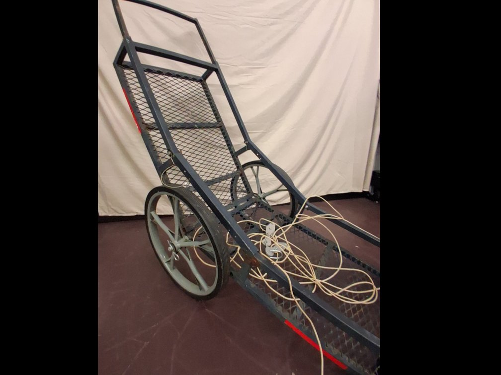 metal heavy duty deer dolly, adjustable handle