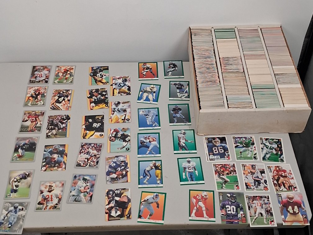 monster box of Football cards