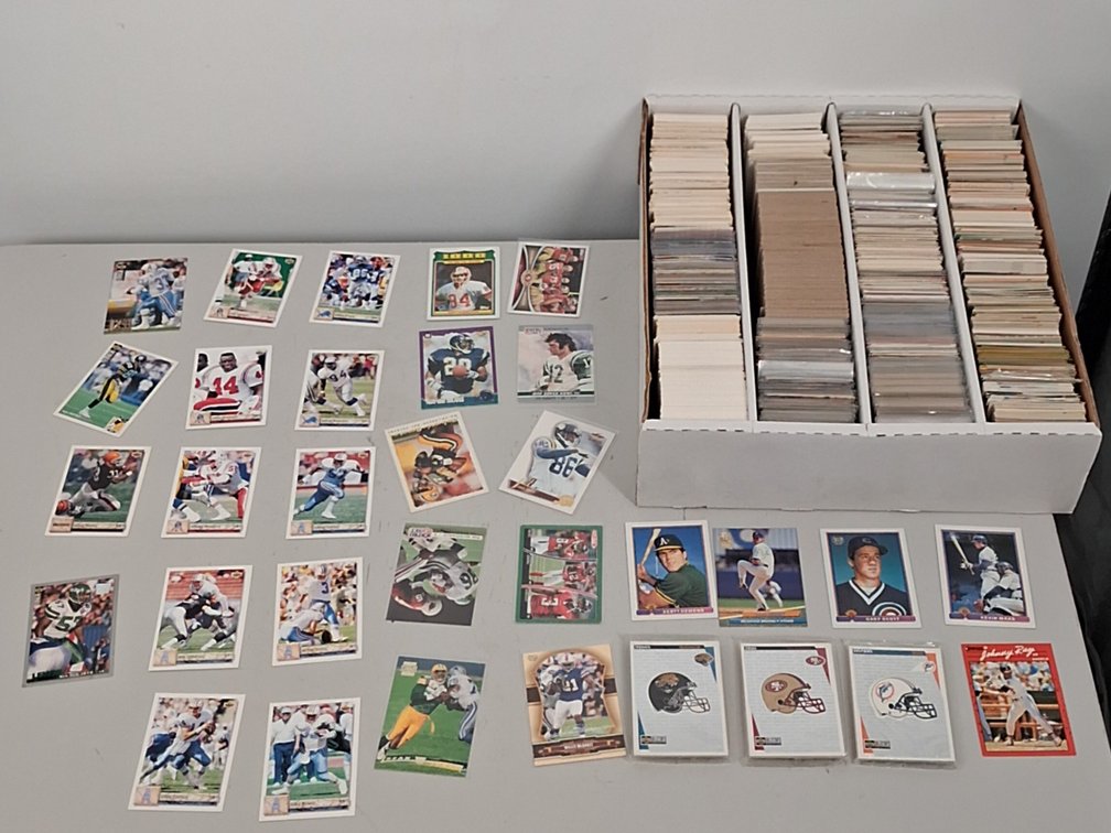 monster box of Football and Baseball cards
