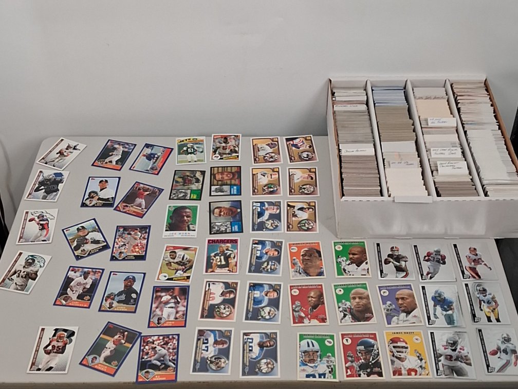 monster box of Football and Baseball cards