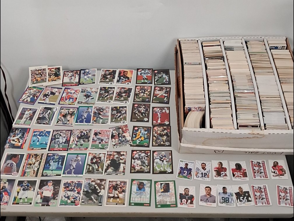 monster box of Football cards