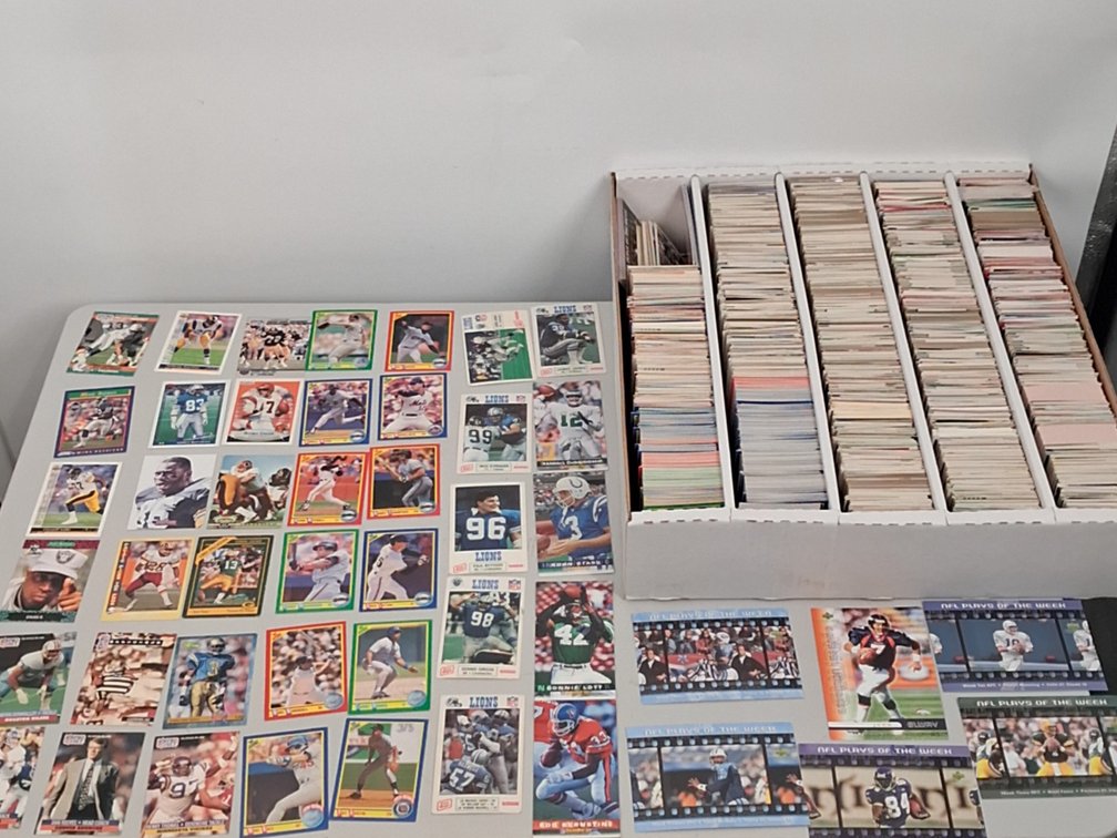 monster box of Football and Baseball cards
