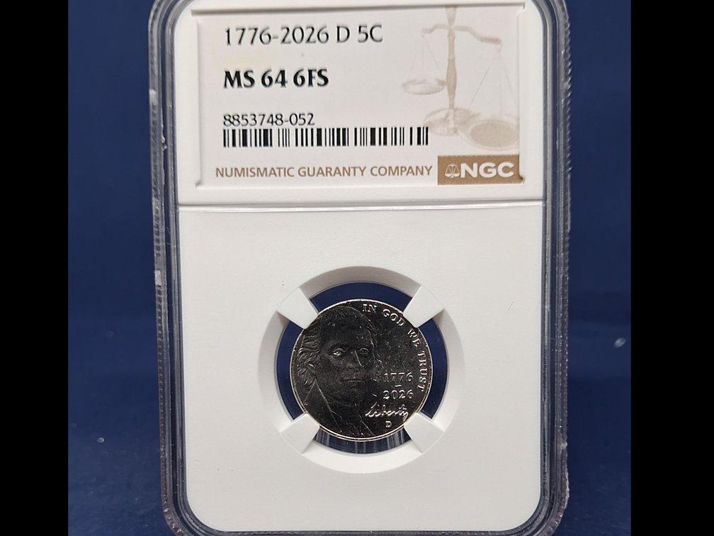 2026 D NGC MS64 6FS Jefferson Nickel Coin
