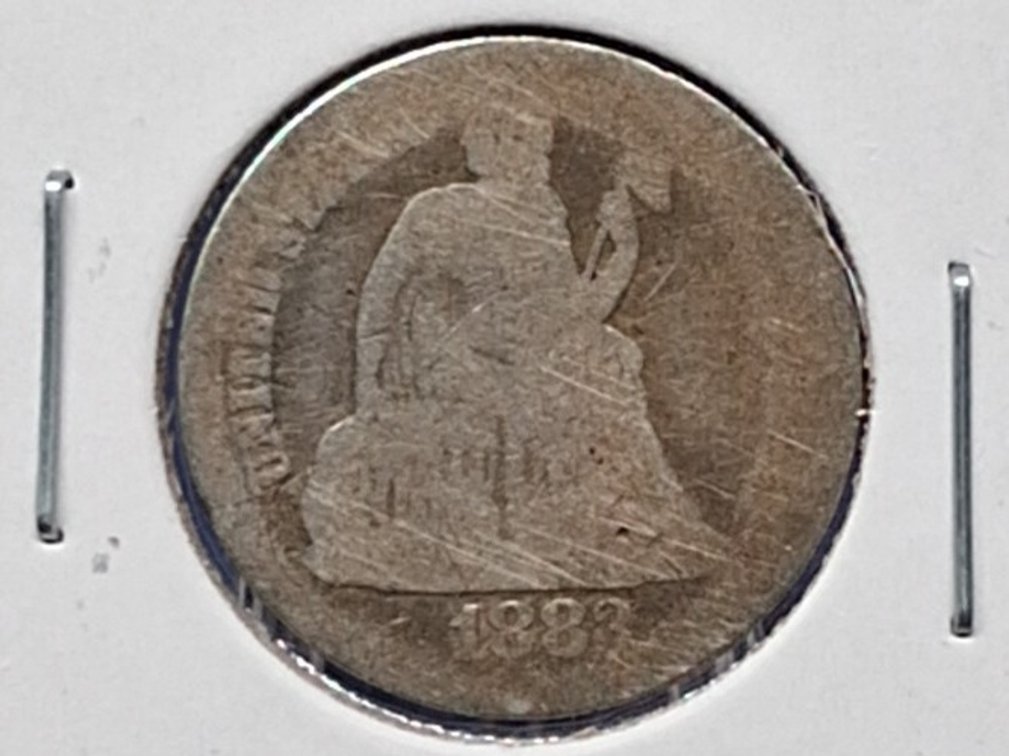 1883 Seated Liberty Dime Coin