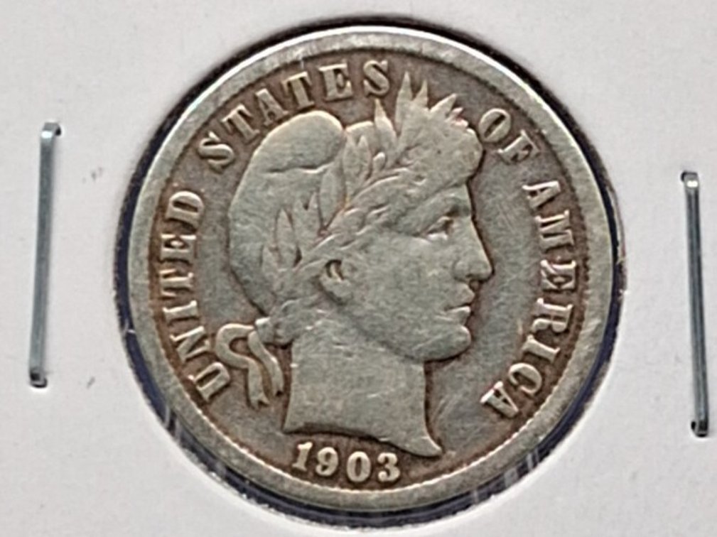 1903 Barber Dime Coin