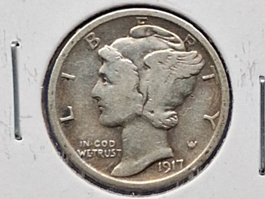 1917 Mercury Dime Coin
