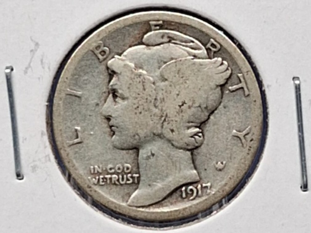 1917 D Mercury Dime Coin
