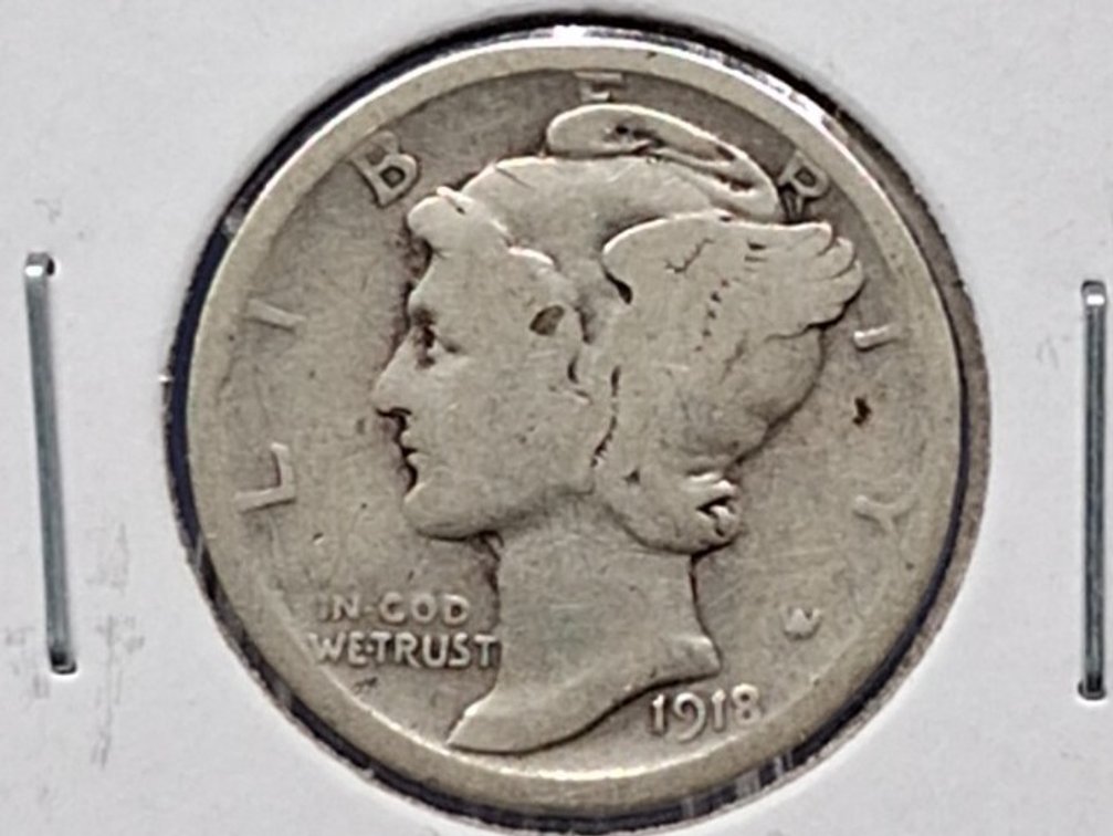 1918 S Mercury Dime Coin
