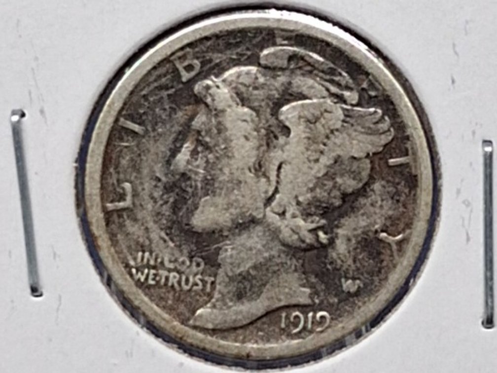 1919 S Mercury Dime Coin