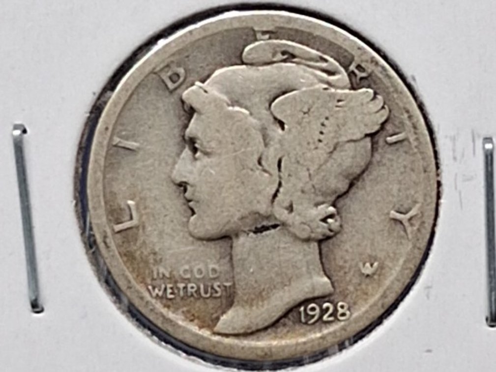 1928 D Mercury Dime Coin