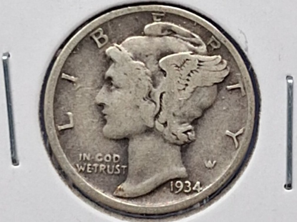 1934 Mercury Dime Coin