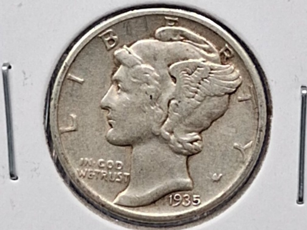 1935 Mercury Dime Coin