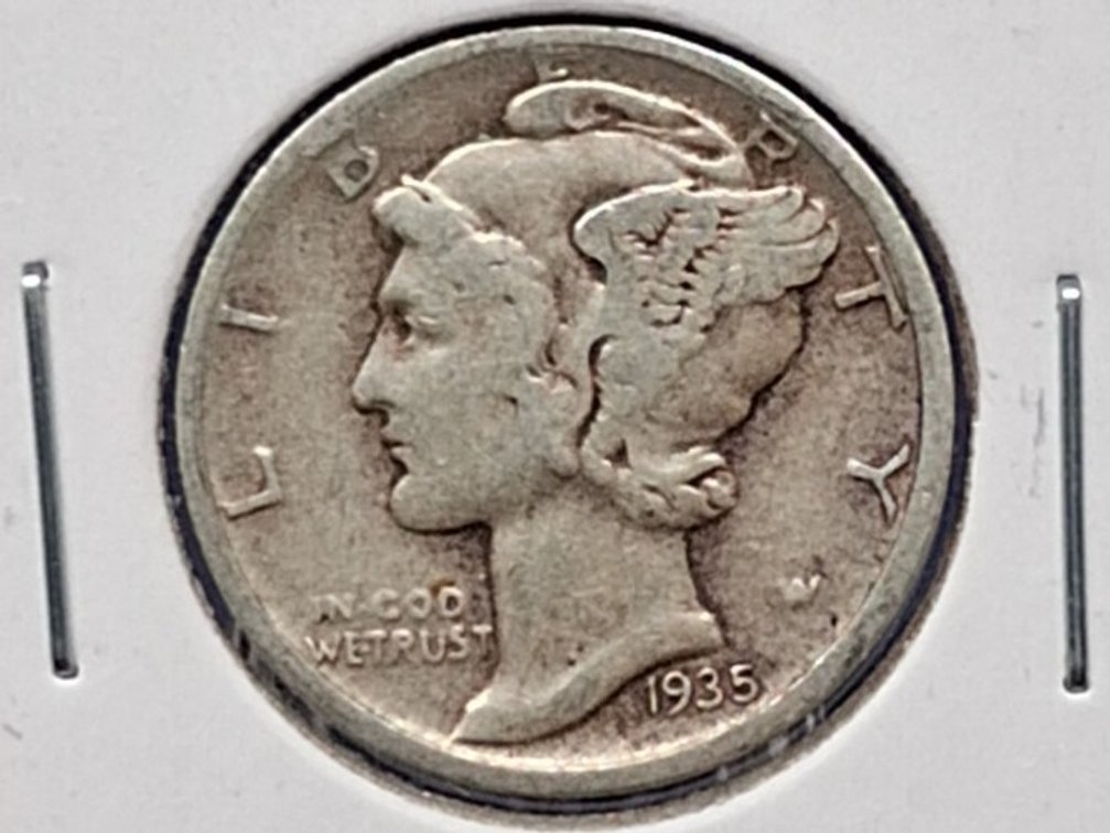 1935 D Mercury Dime Coin