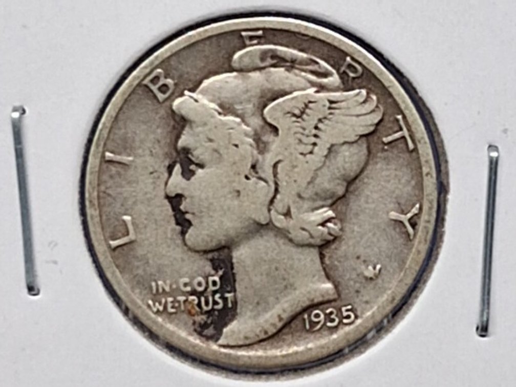 1935 S Mercury Dime Coin