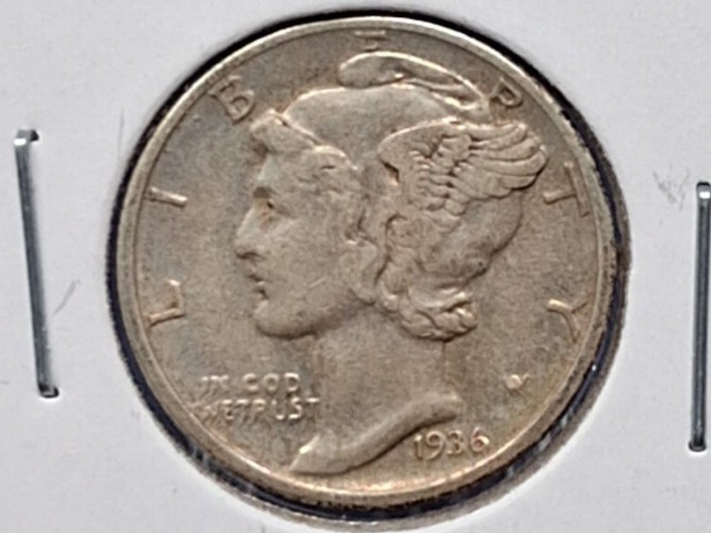 1936 D Mercury Dime Coin