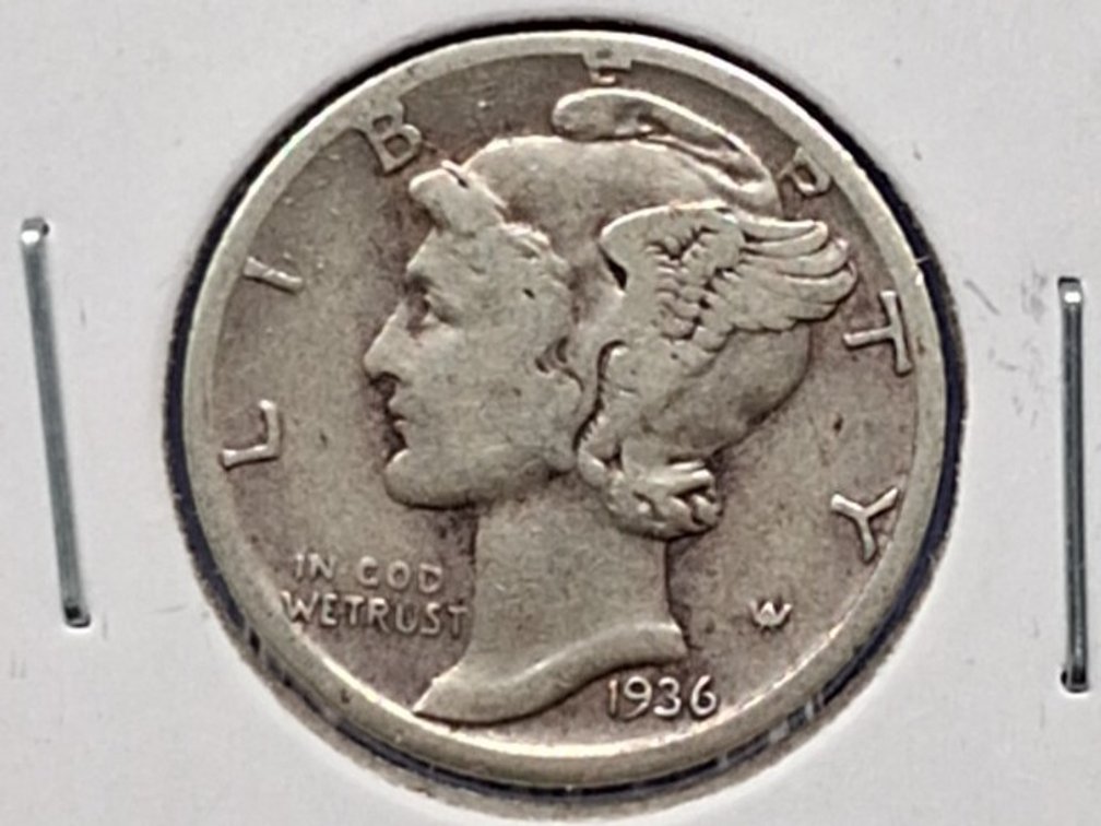 1936 S Mercury Dime Coin