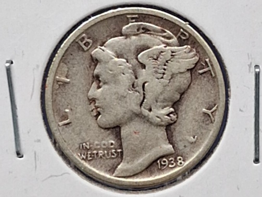 1938 Mercury Dime Coin