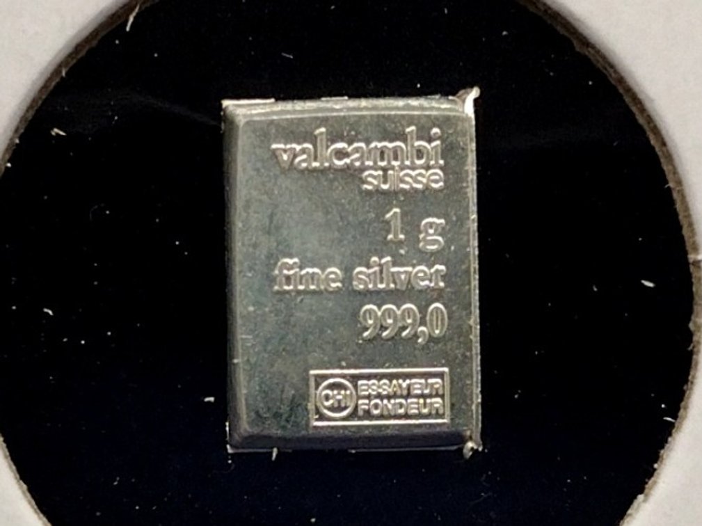 1 gram .999 fine silver bar
