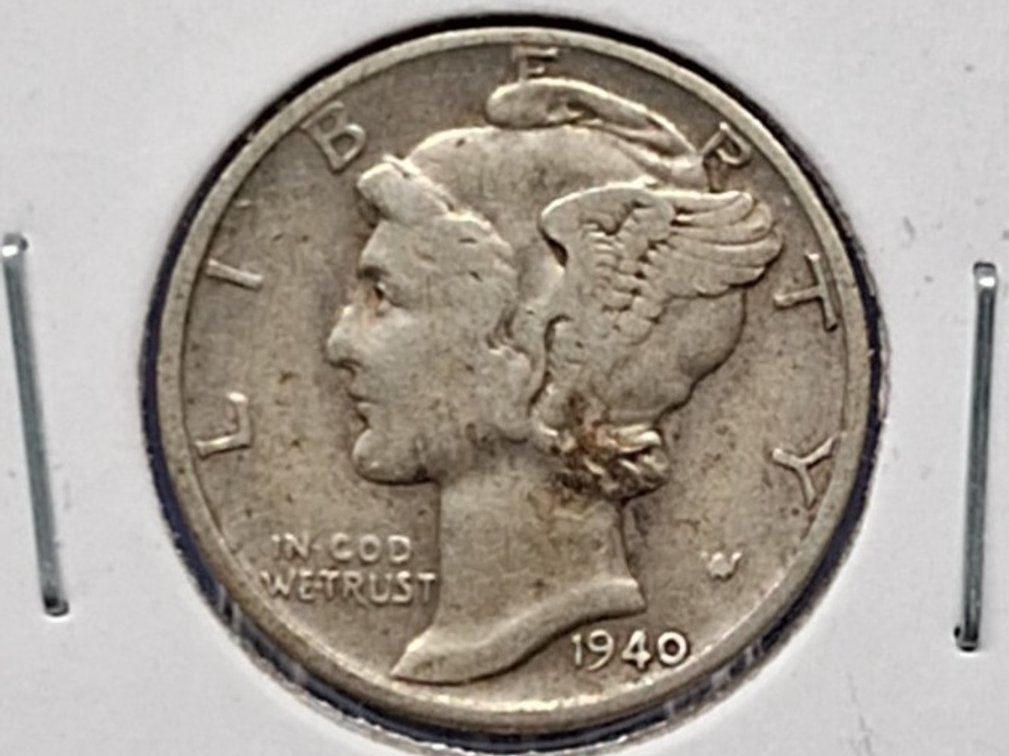 1940 D Mercury Dime Coin